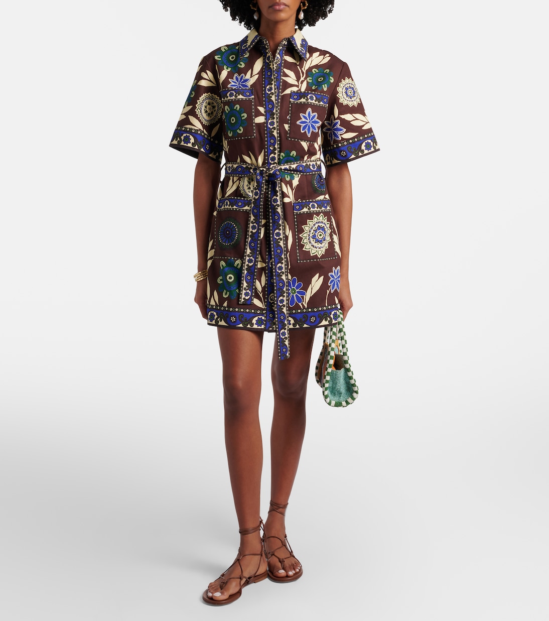 Jasper printed cotton shirt dress | Alémais