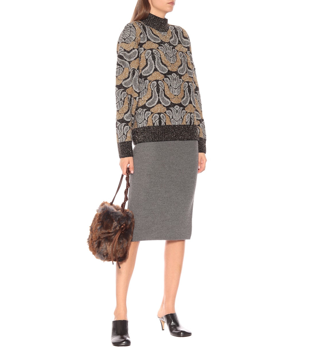Bleistiftrock mit Wollanteil | Dries Van Noten