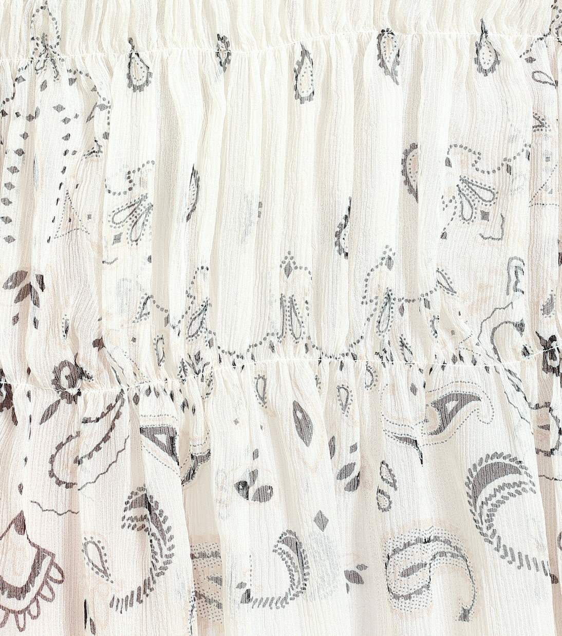 Abito a stampa in chiffon di seta | Amiri