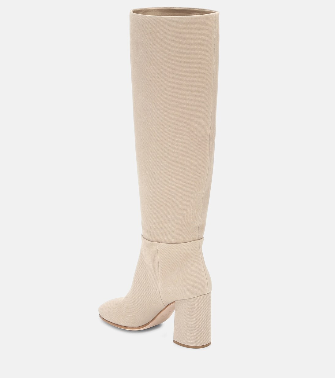Twill knee-high boots | Miu Miu