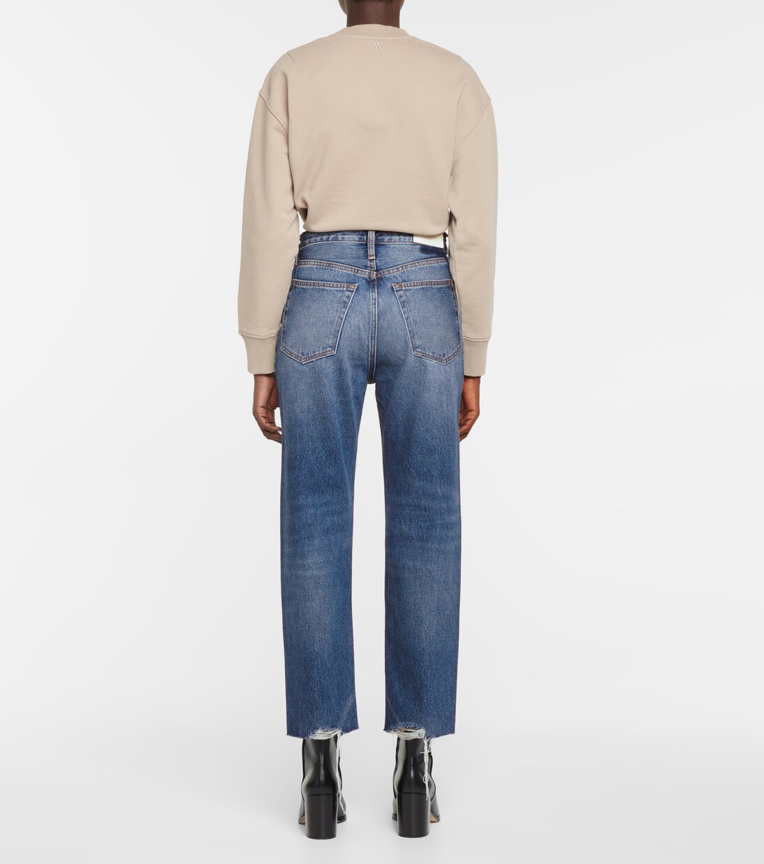 High-rise distressed jeans | Re/Done