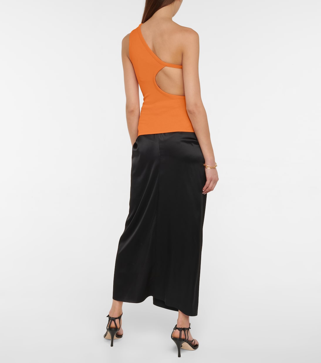 One-shoulder cutout top | Christopher Esber