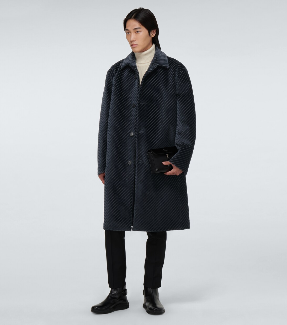 Abrigo de terciopelo de algodón | Prada