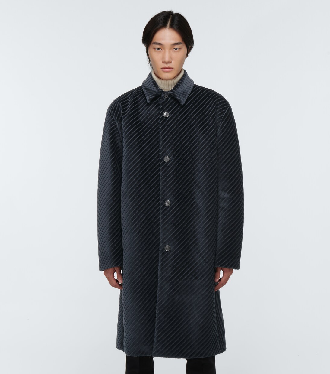 Abrigo de terciopelo de algodón | Prada