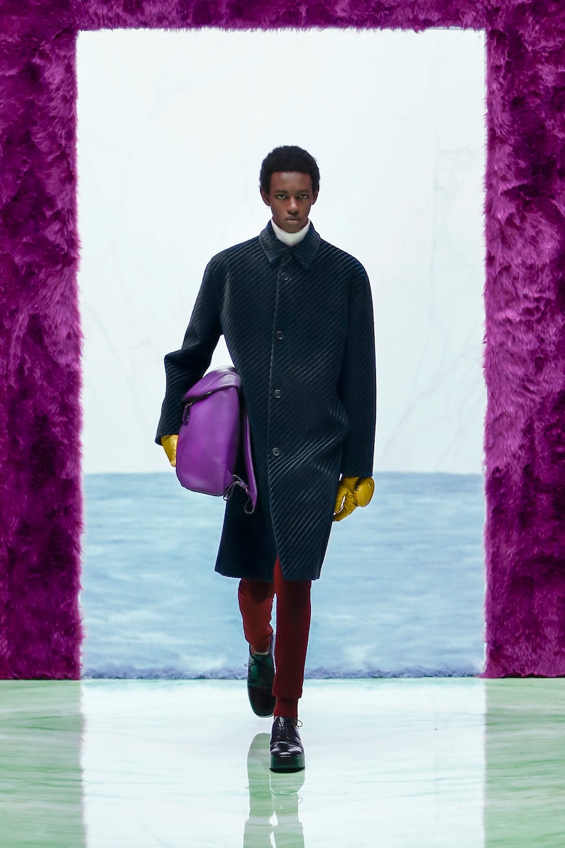 Abrigo de terciopelo de algodón | Prada