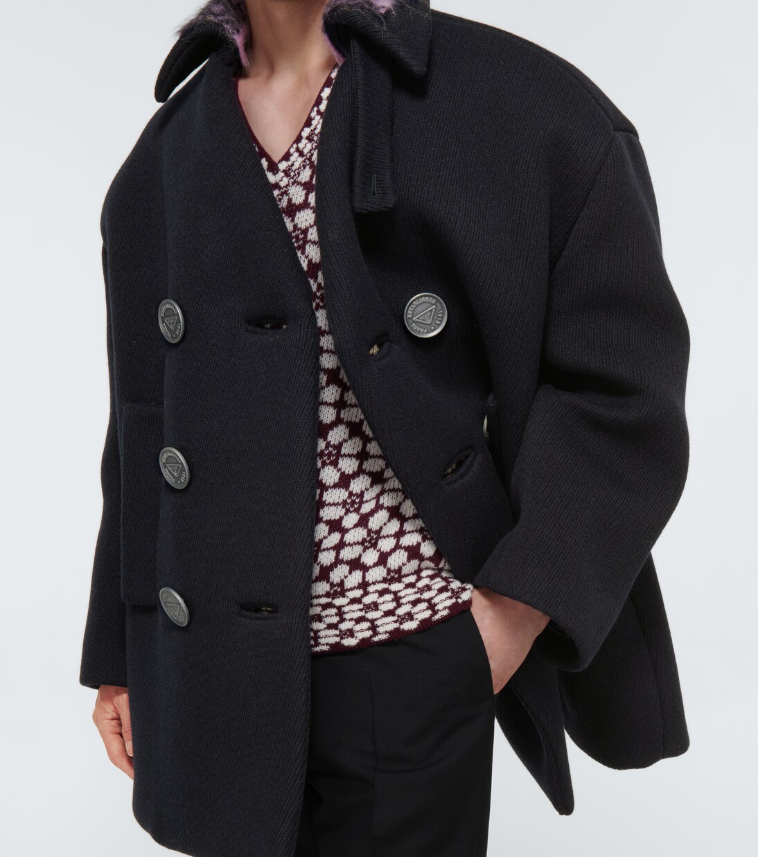 Prada peacoat sale