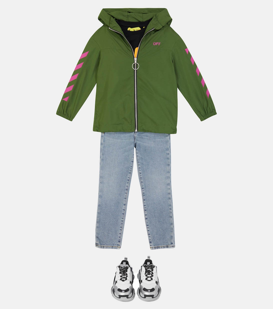 Veste coupe-vent à logo | Off-White Kids