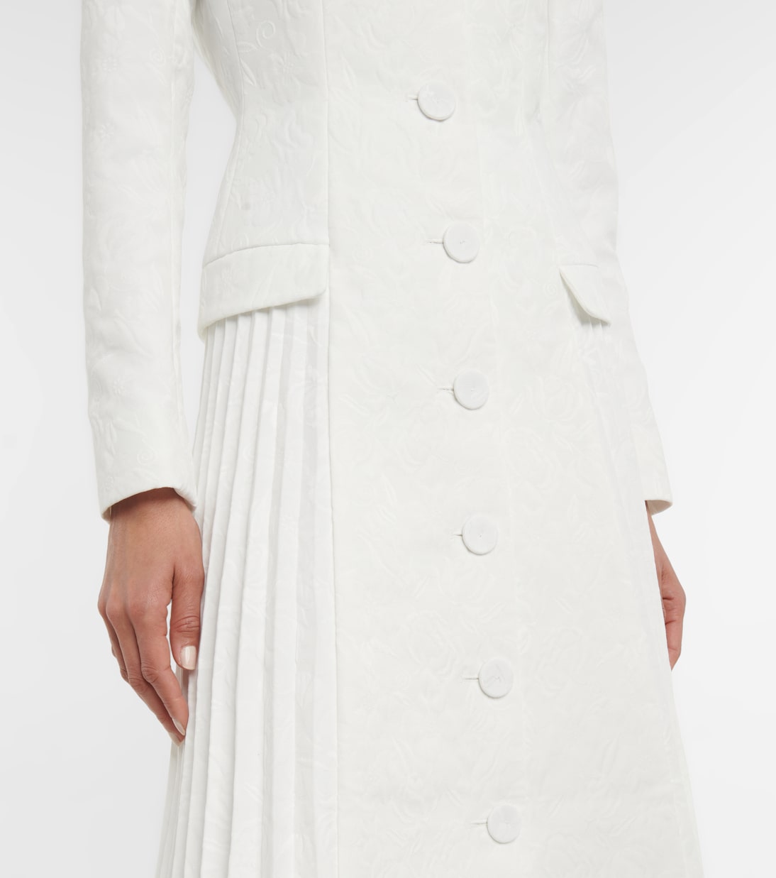 Bridal Calla cloqué coat | Erdem