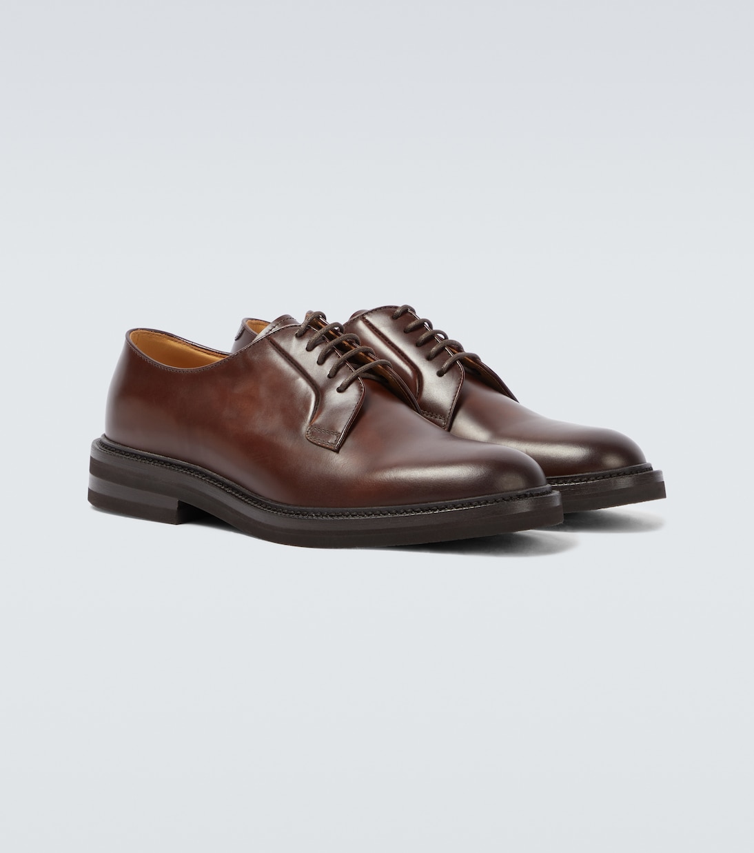 Leather Derby shoes | Brunello Cucinelli