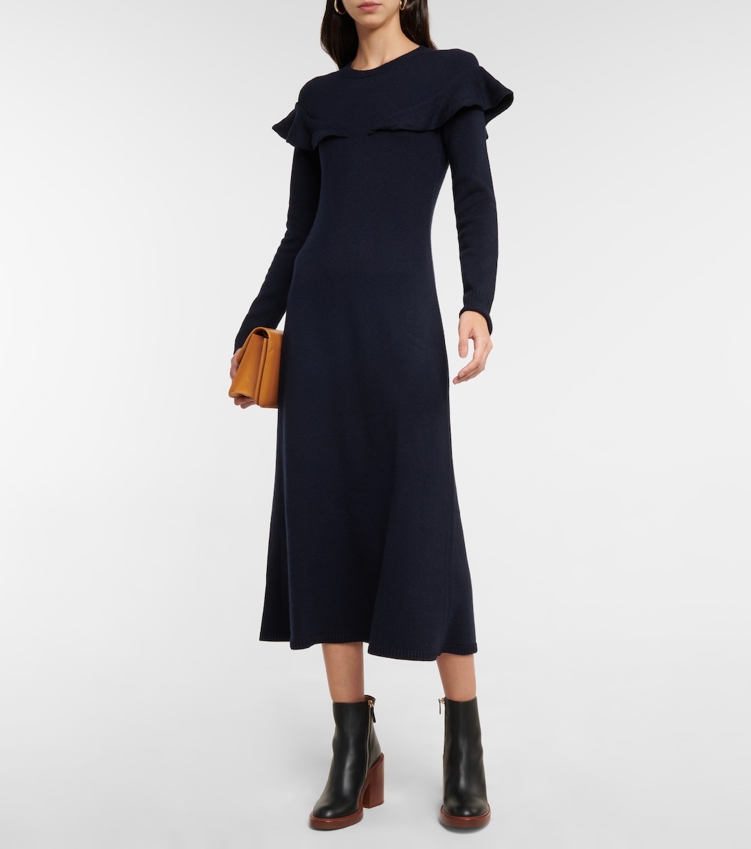 Robe midi en cachemire | Chloé
