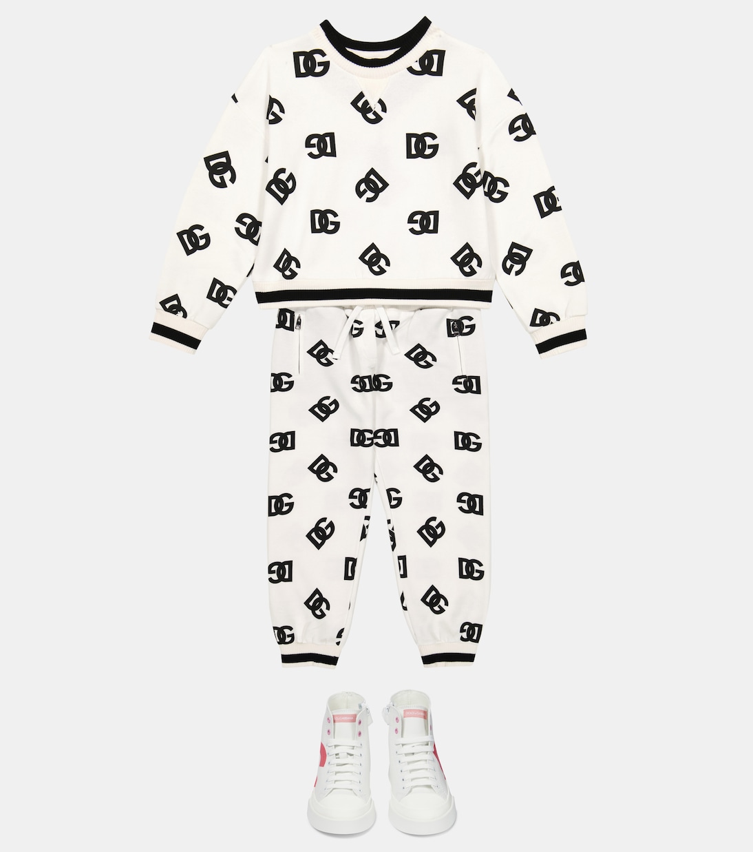 Pantaloni sportivi in jersey di cotone | Dolce&Gabbana Kids
