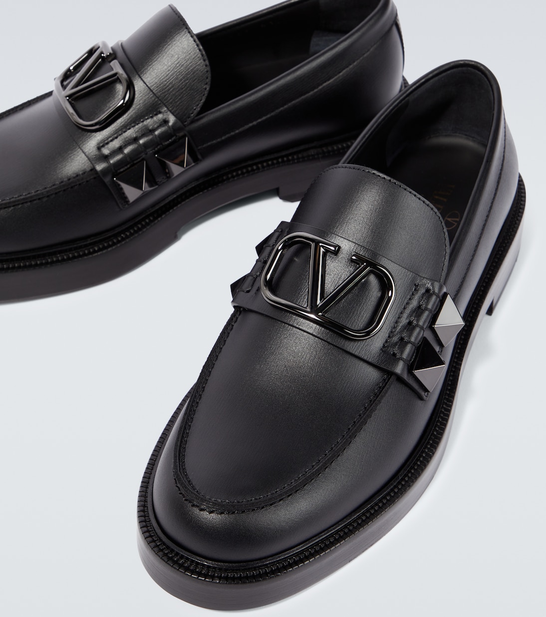 Mocassins VLogo Stud en cuir | Valentino Garavani