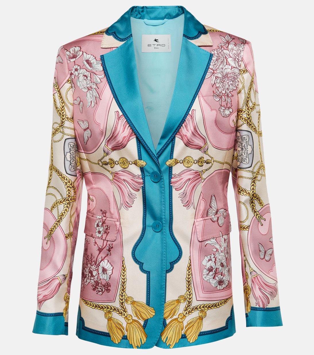 Blazer in seta con stampa | Etro