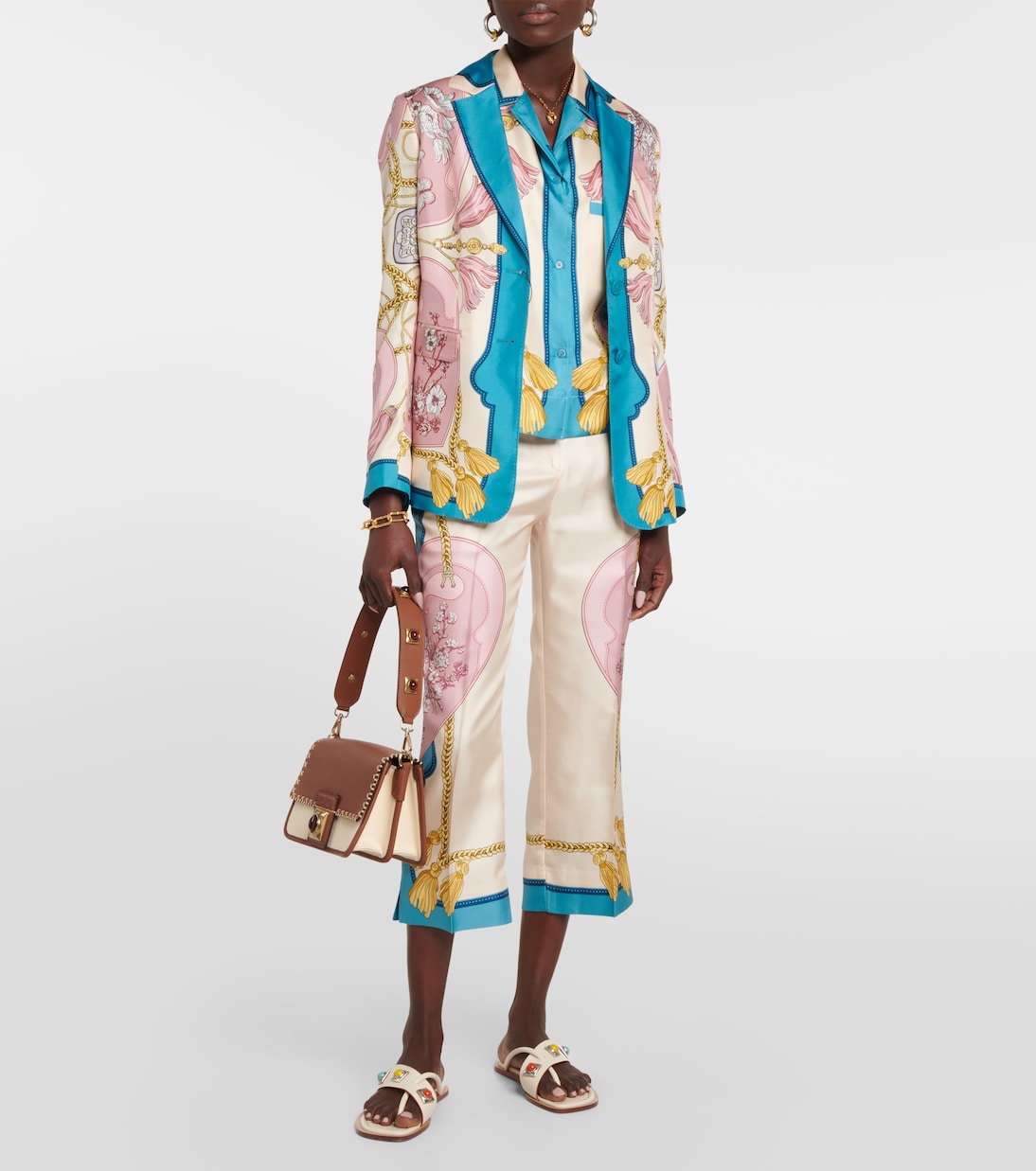 Blazer in seta con stampa | Etro