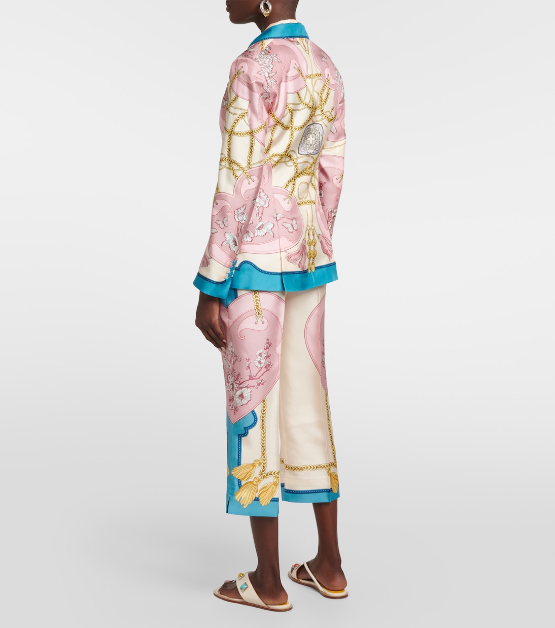 Blazer in seta con stampa | Etro