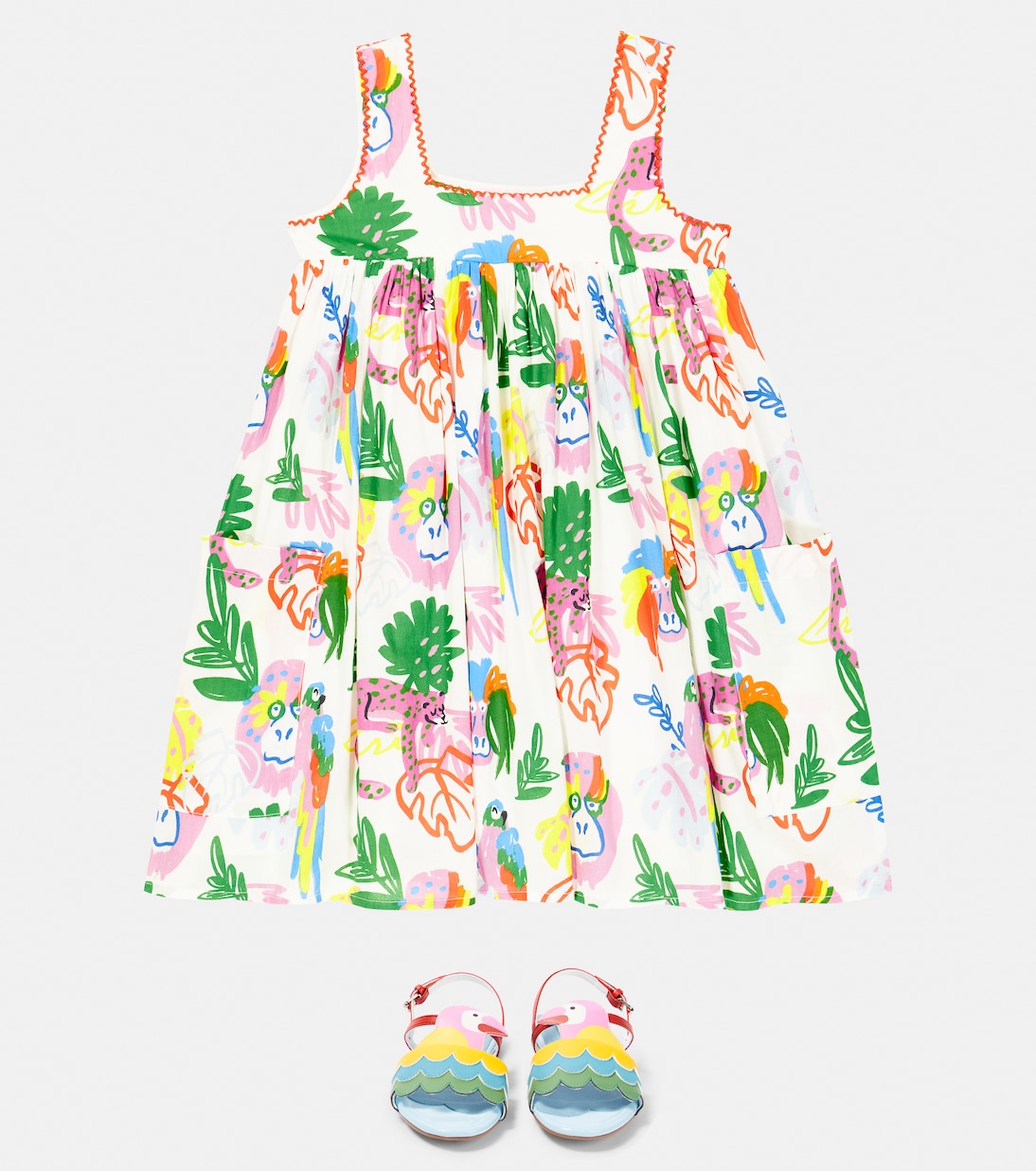 Abito in cotone con stampa | Stella McCartney Kids