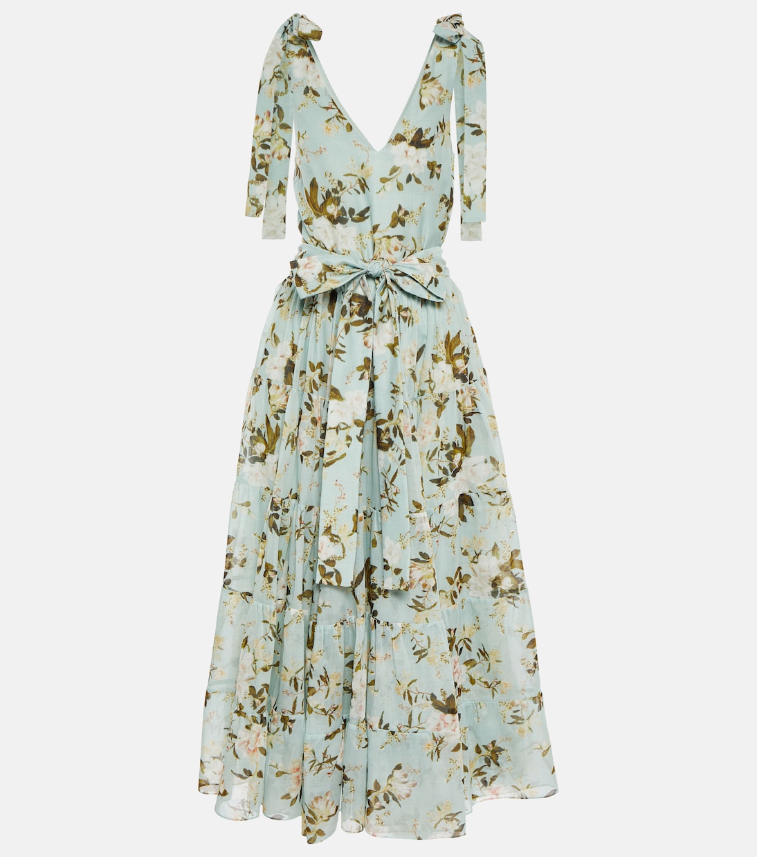 Robe midi Yesenia en coton et soie à fleurs | Erdem