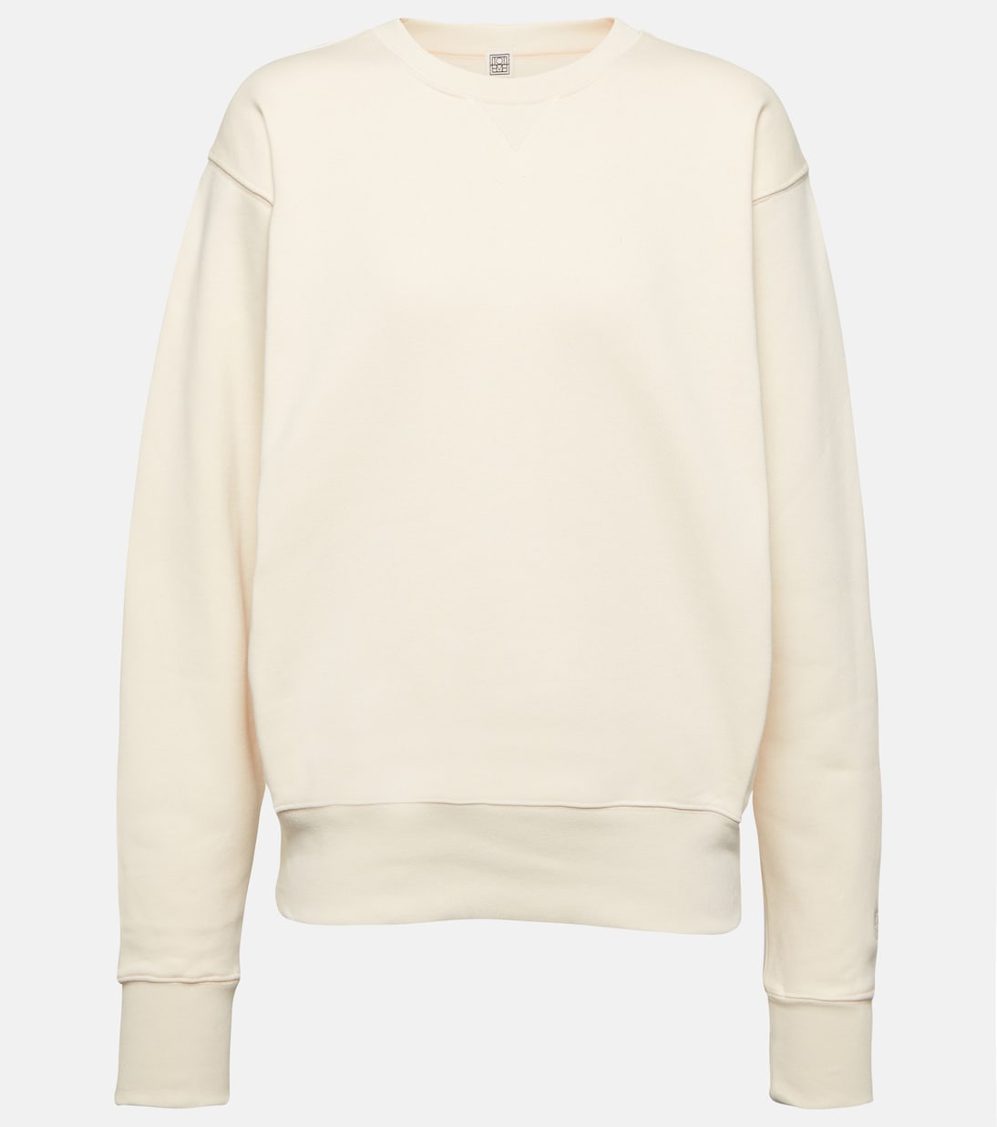 Cotton sweatshirt in white - Toteme | Mytheresa Cotton sweatshirt in white - Toteme | Mytheresa