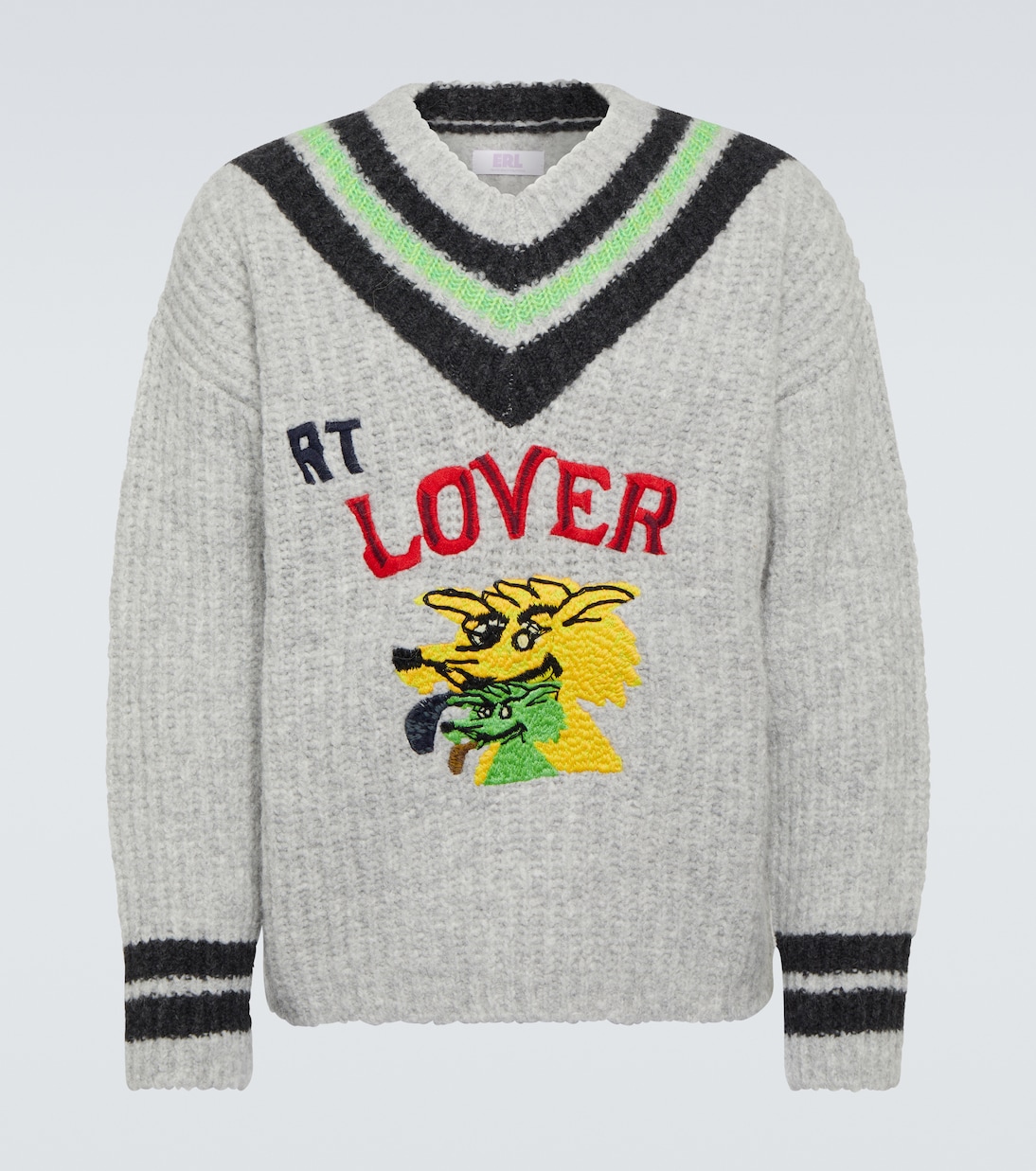Embroidered wool-blend sweater | ERL