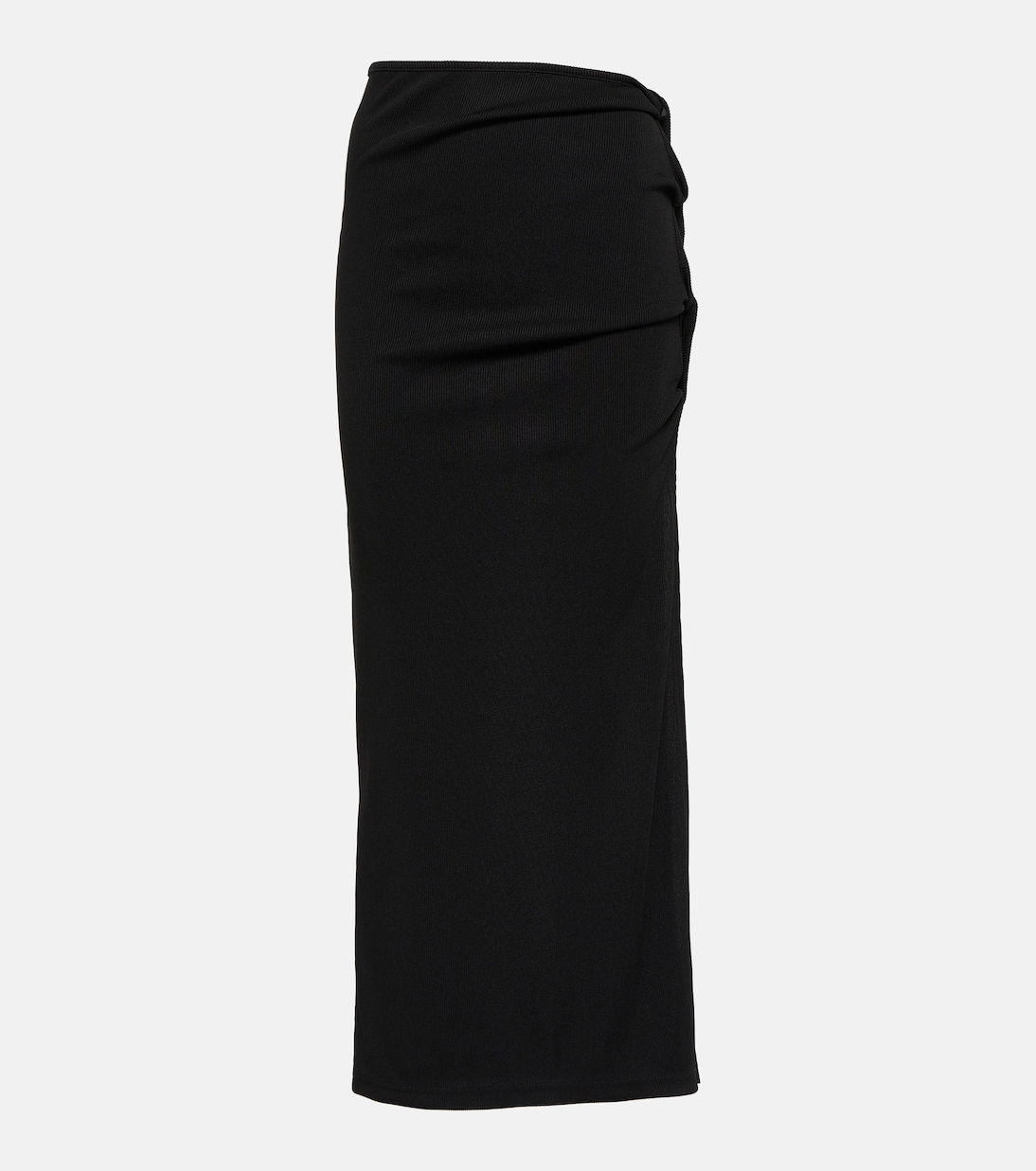 Open Twist ribbed-knit maxi skirt | Christopher Esber