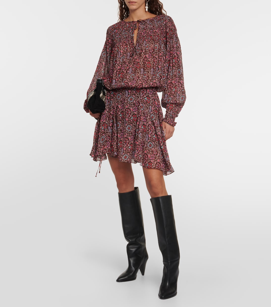 Minikleid Noanne aus Georgette | Marant Etoile