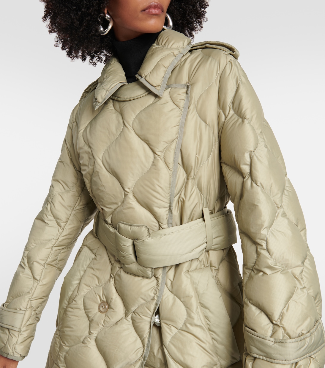 Quilted down trench coat | Dorothee Schumacher