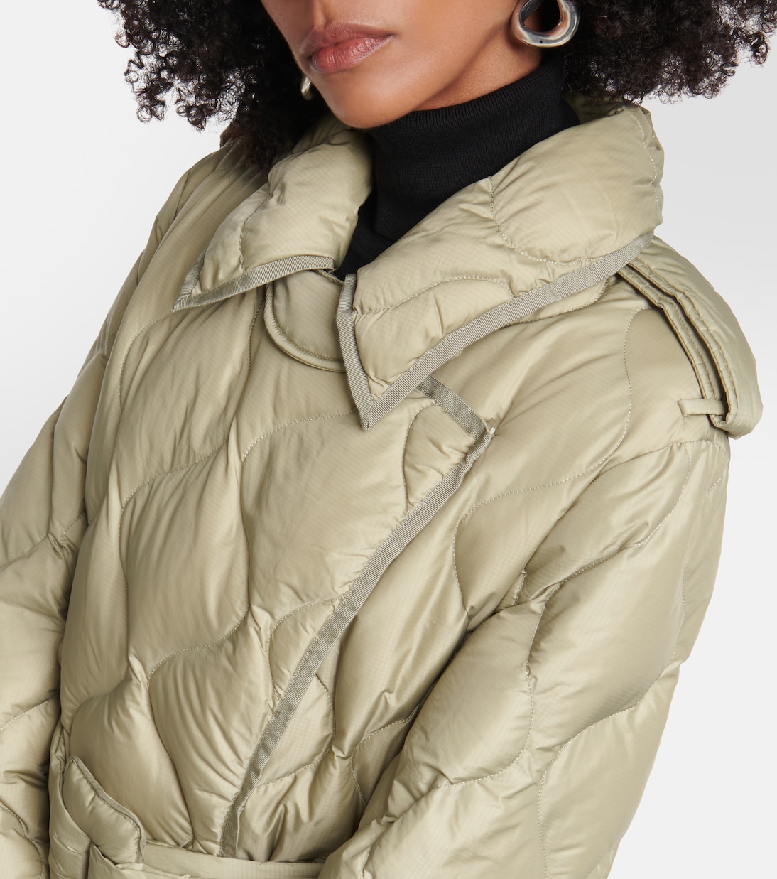 Quilted down trench coat | Dorothee Schumacher
