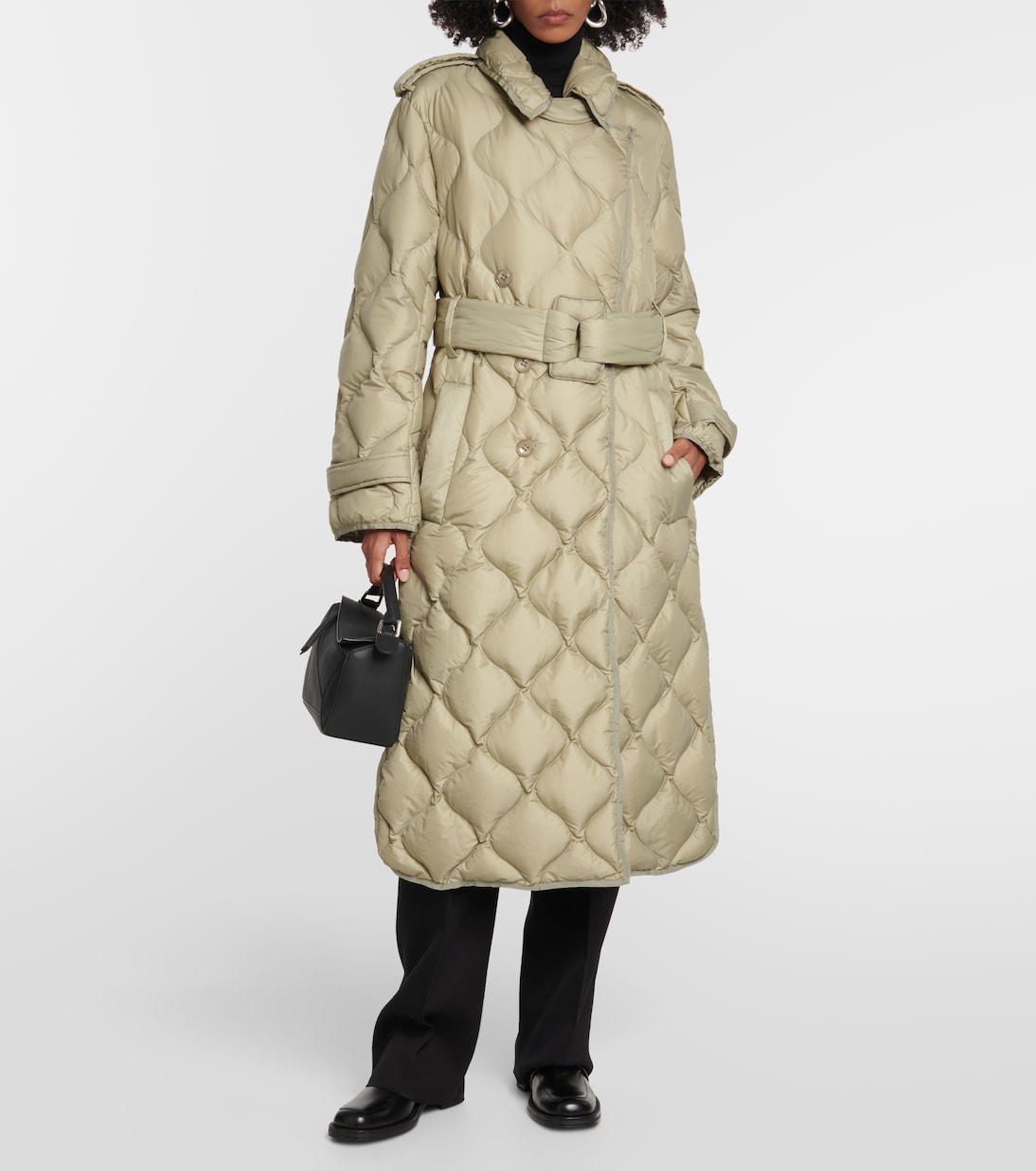Quilted down trench coat | Dorothee Schumacher