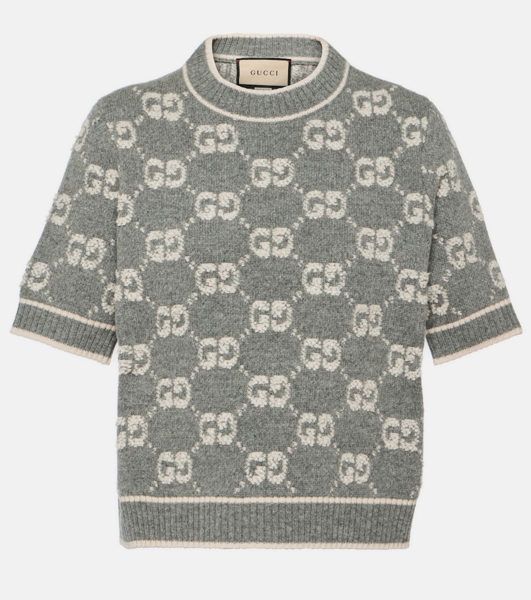 Súper estilizada chaqueta de lana Jacquard GG para jóvenes modernos