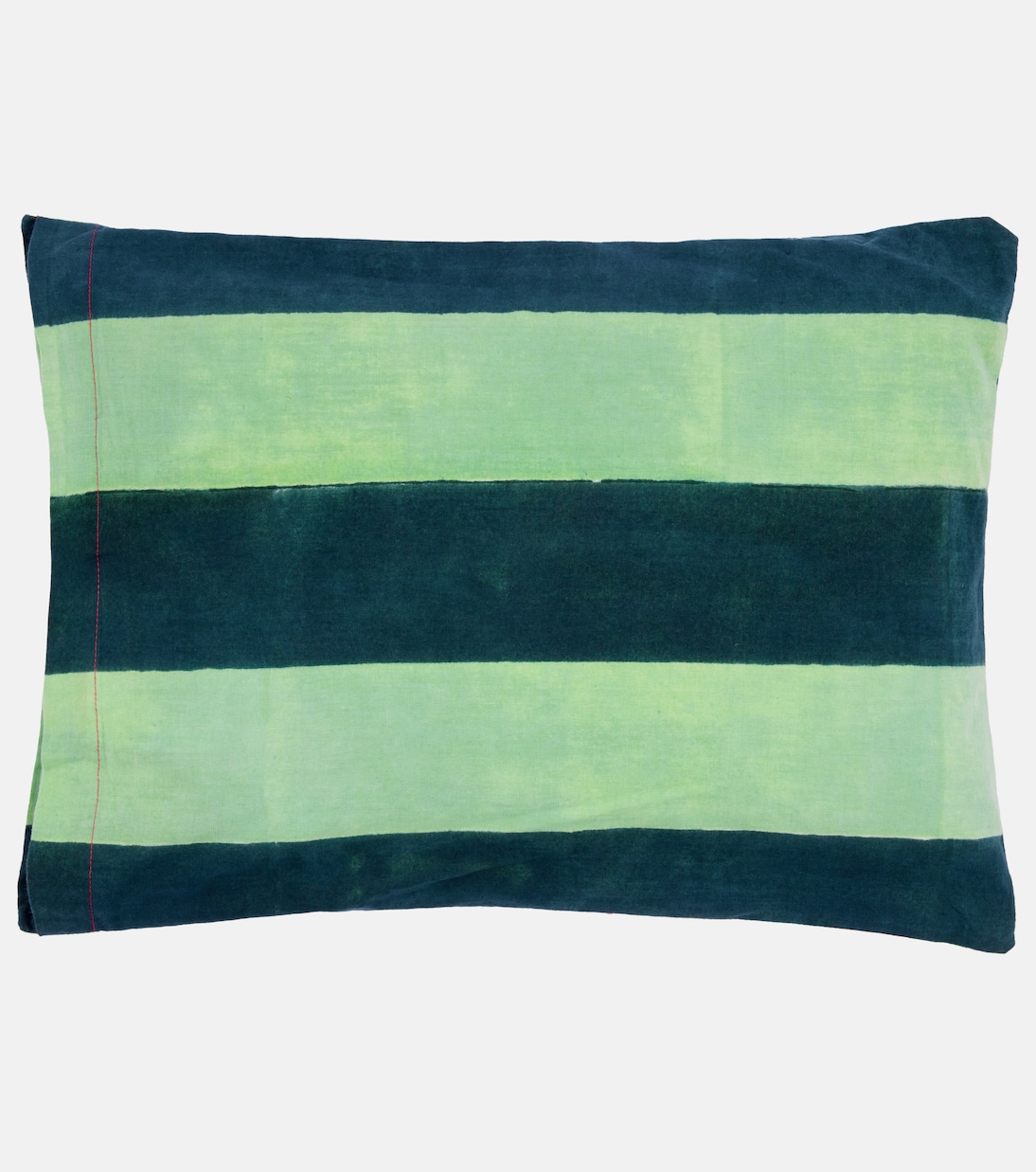 Ankara Aqua rectangular cotton cushion | Lisa Corti