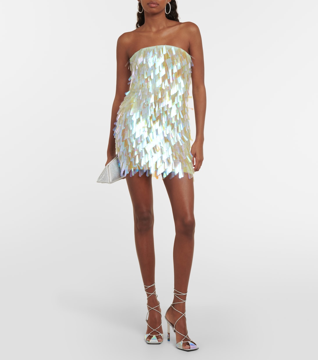 Verziertes Minikleid aus Seide | The Attico