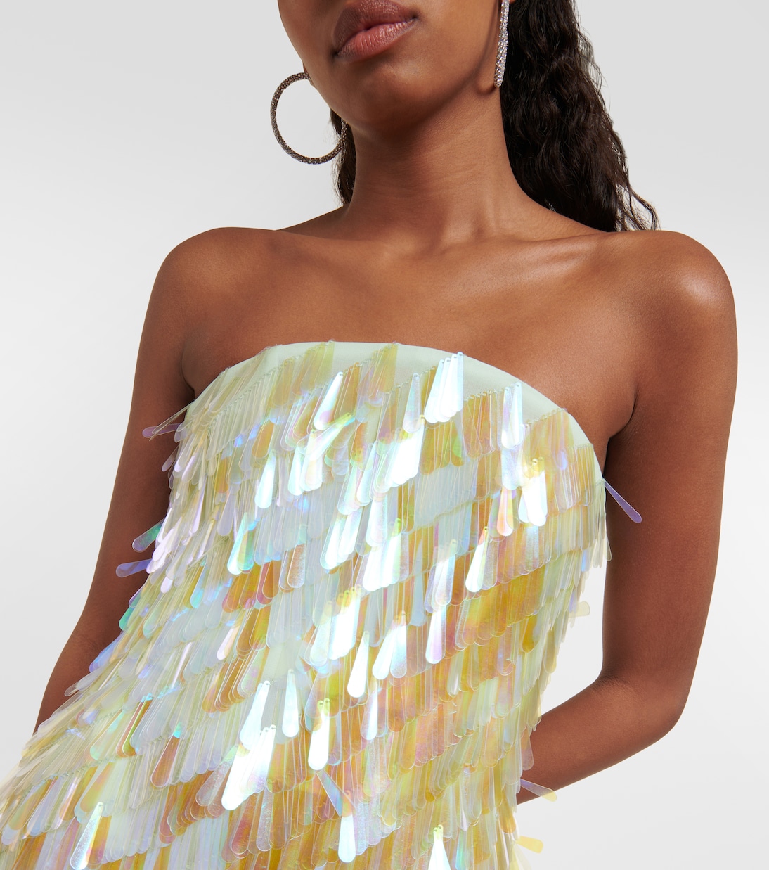 Verziertes Minikleid aus Seide | The Attico
