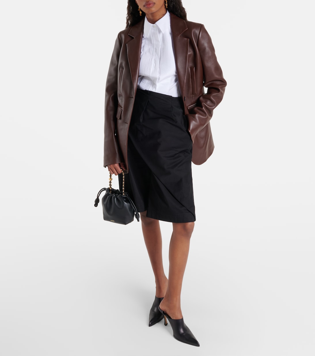 Borsa a spalla Flamenco in pelle | Loewe