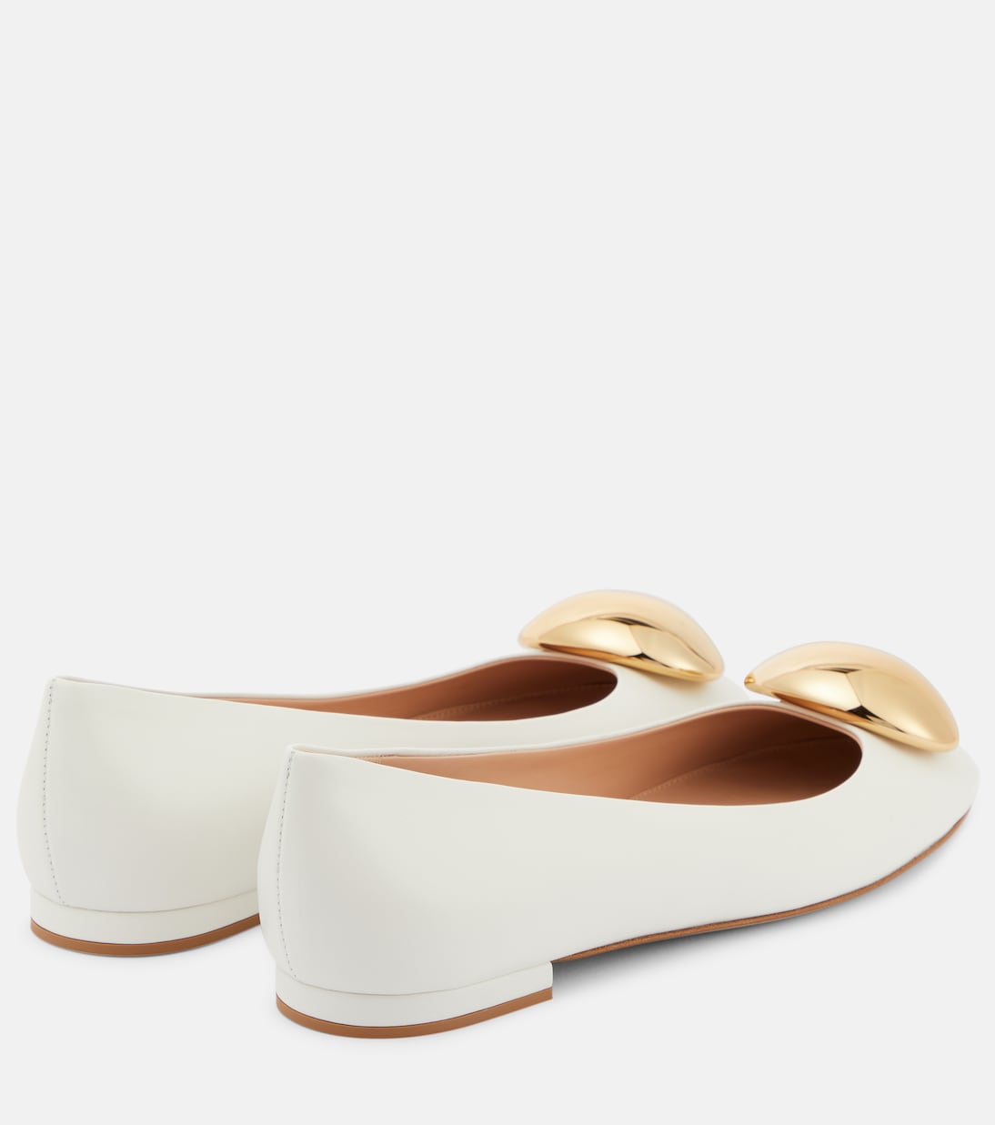 Bailarinas Sphera de piel adornadas | Gianvito Rossi