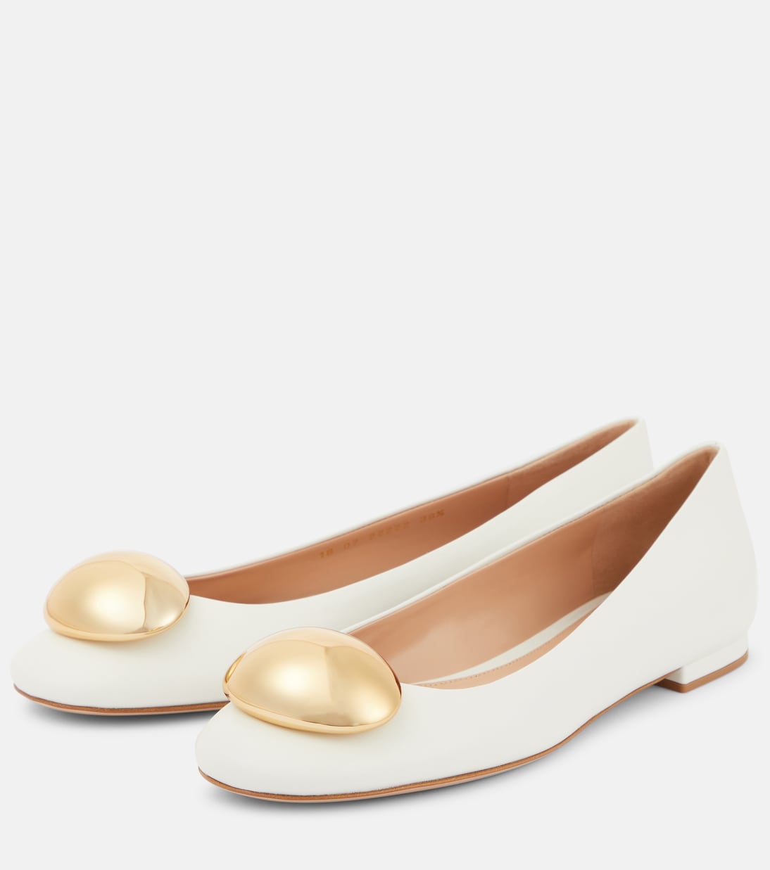 Bailarinas Sphera de piel adornadas | Gianvito Rossi