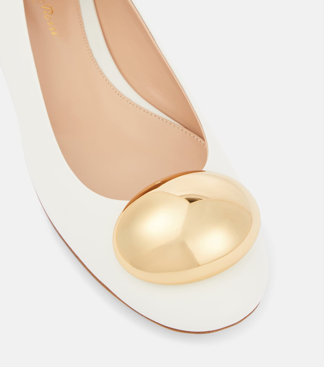 Bailarinas Sphera de piel adornadas | Gianvito Rossi
