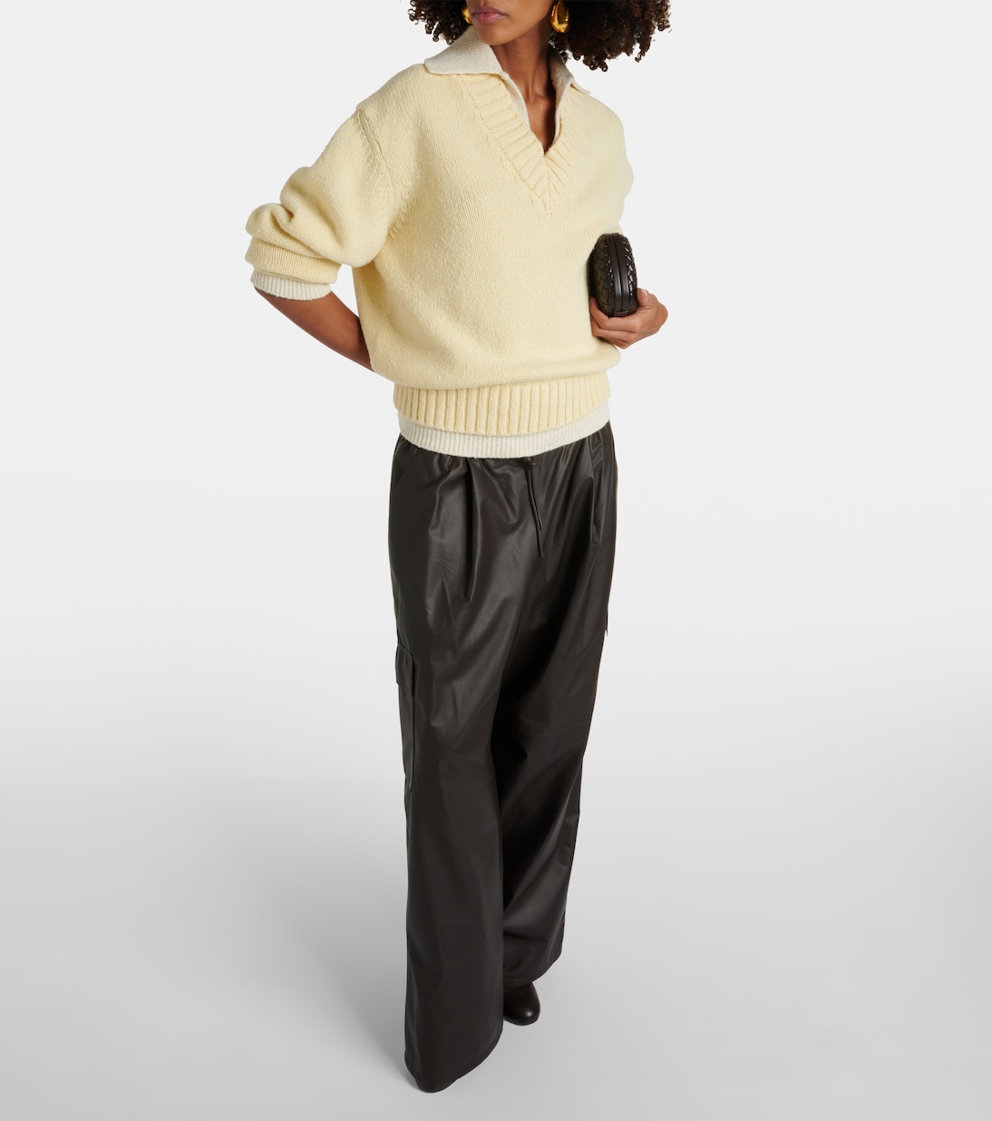 Pantalones cargo de piel | Yves Salomon