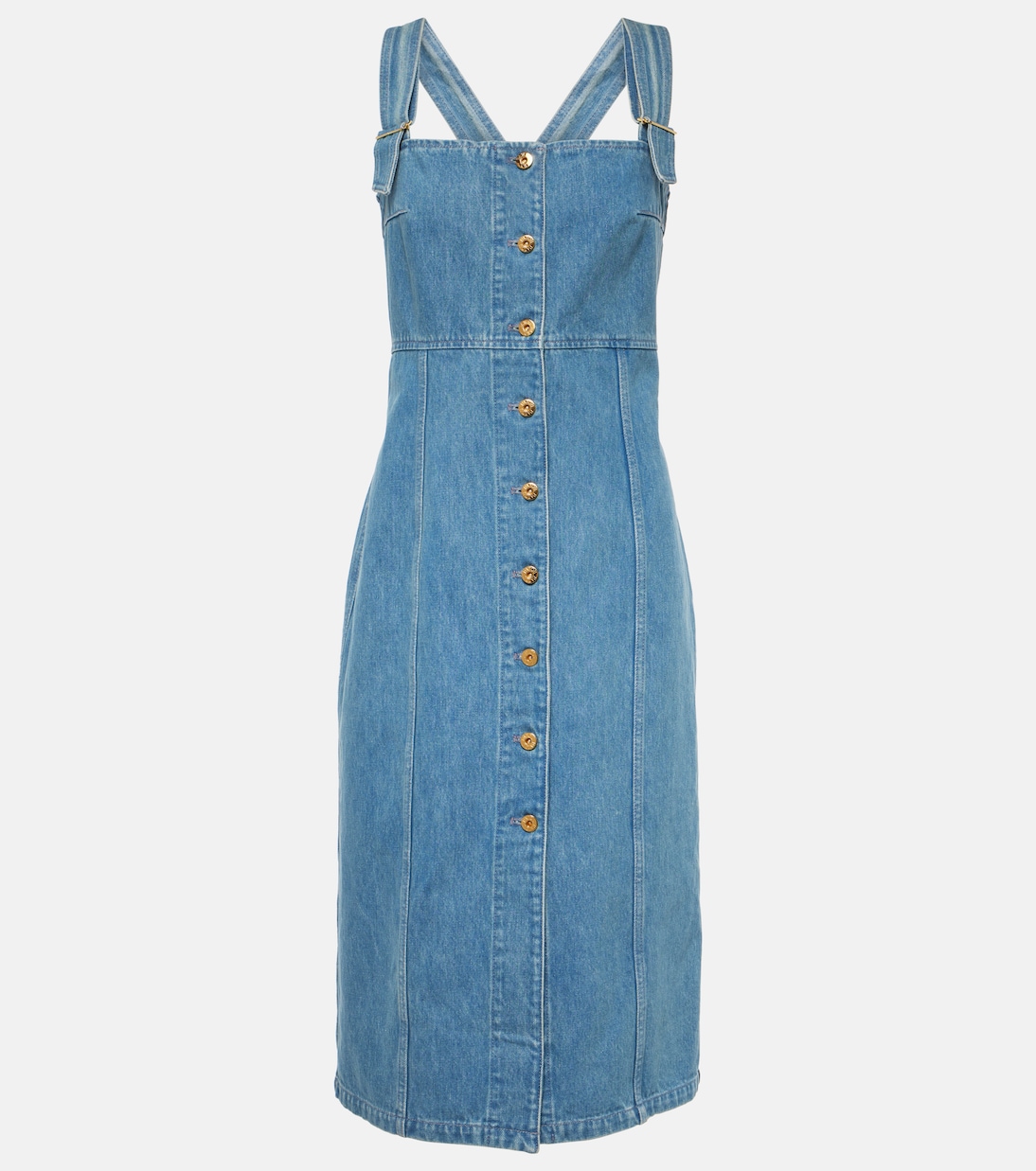 Vestido midi en denim | Patou