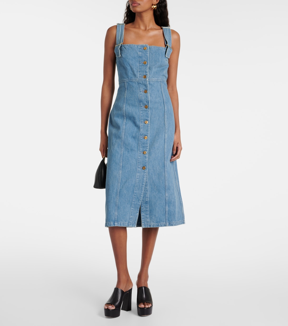 Vestido midi en denim | Patou