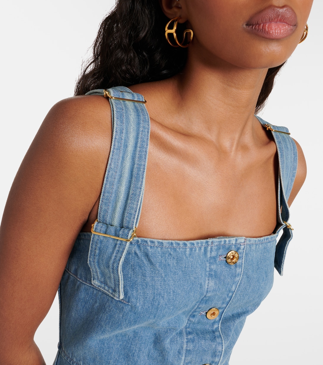 Vestido midi en denim | Patou