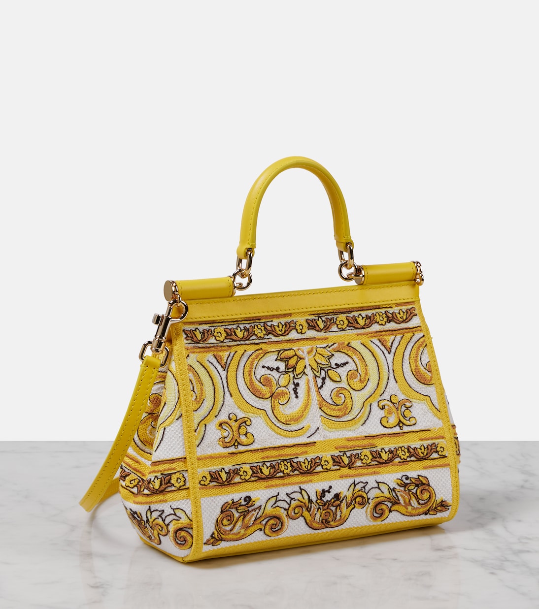 Borsa Sicily Majolica Medium in canvas | Dolce&Gabbana