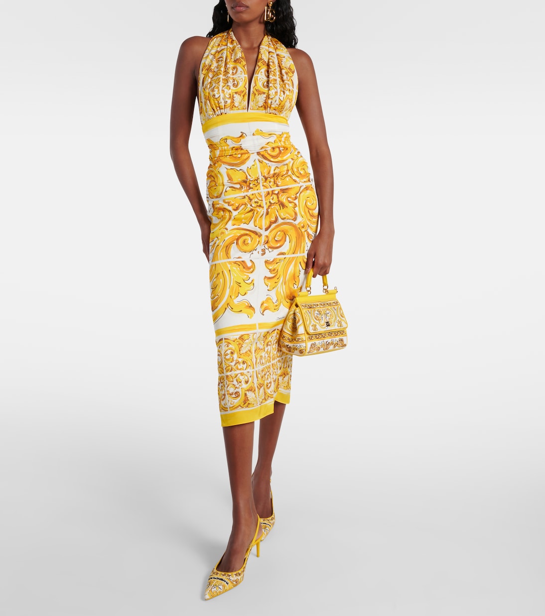 Borsa Sicily Majolica Medium in canvas | Dolce&Gabbana