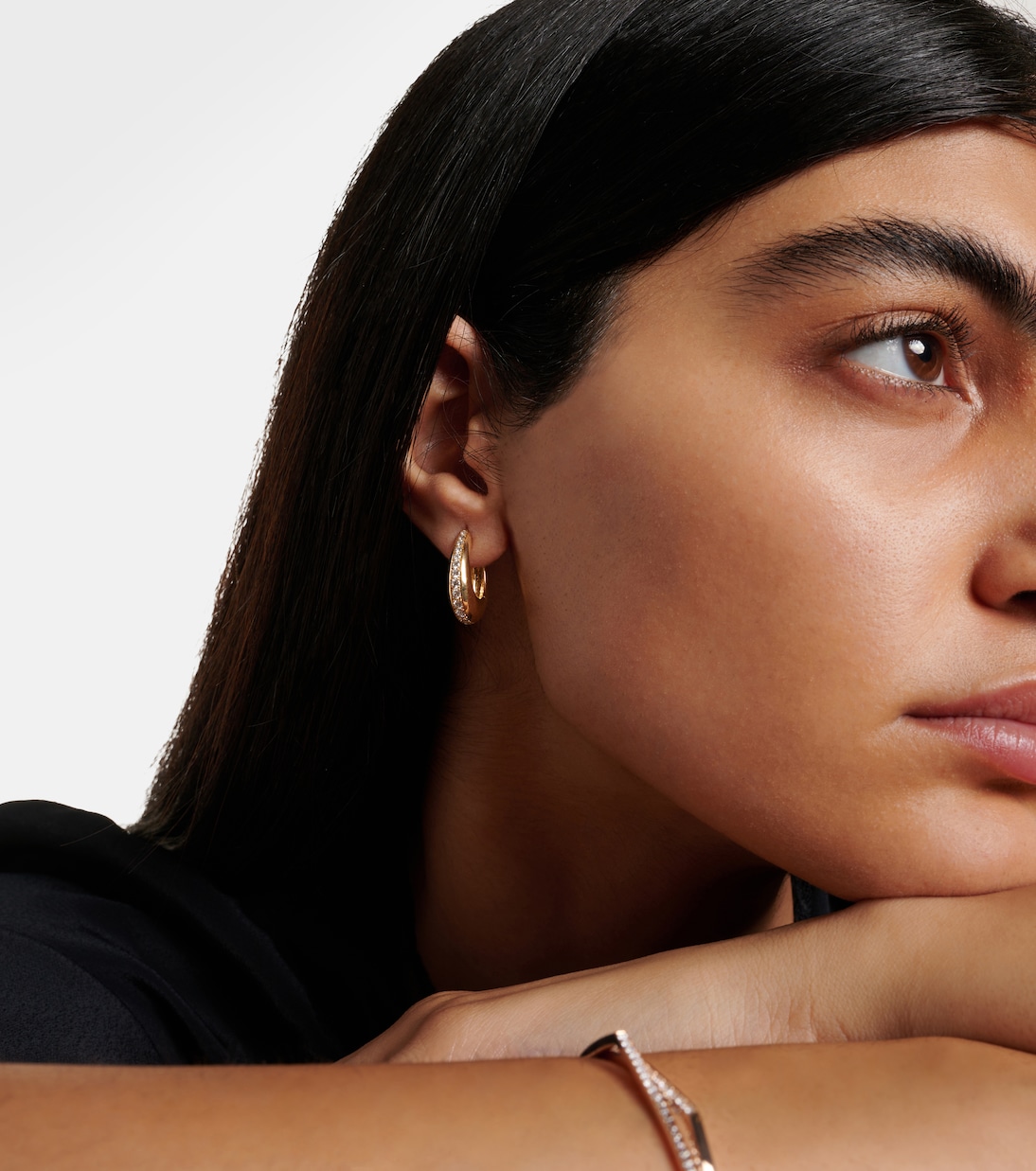 Boucles d'oreilles Chakra Icon en or 18 ct et diamants | Ananya