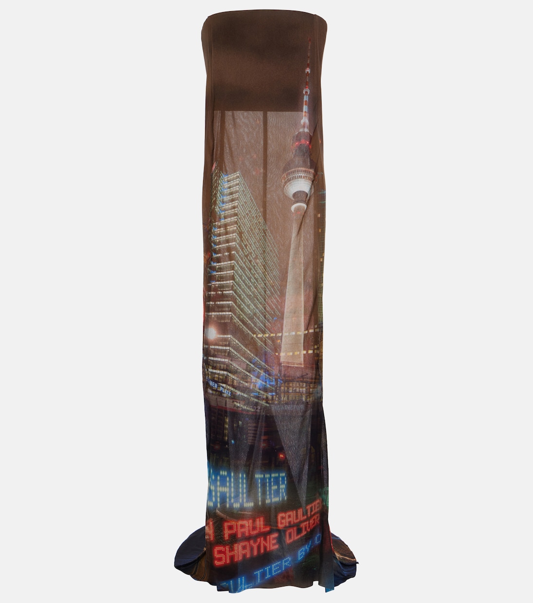  x Shayne Oliver printed tulle gown | Jean Paul Gaultier
