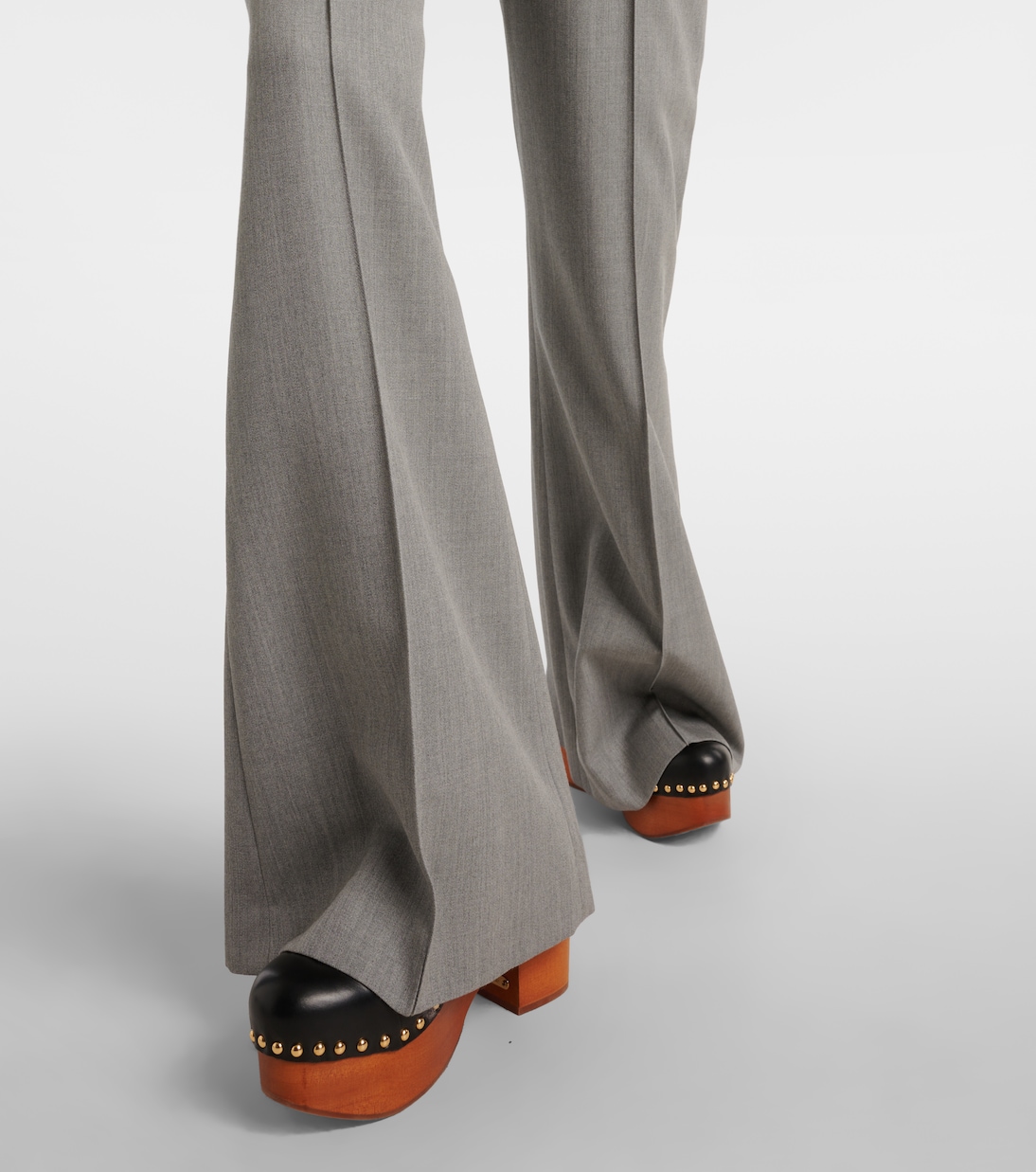 Wool Gabardine Flare Pants（スラックス）｜L'Appartement