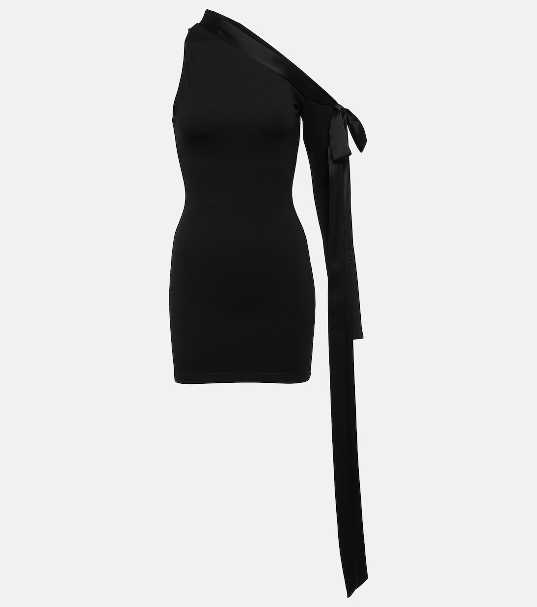 One-Shoulder-Minikleid aus Satin | David Koma
