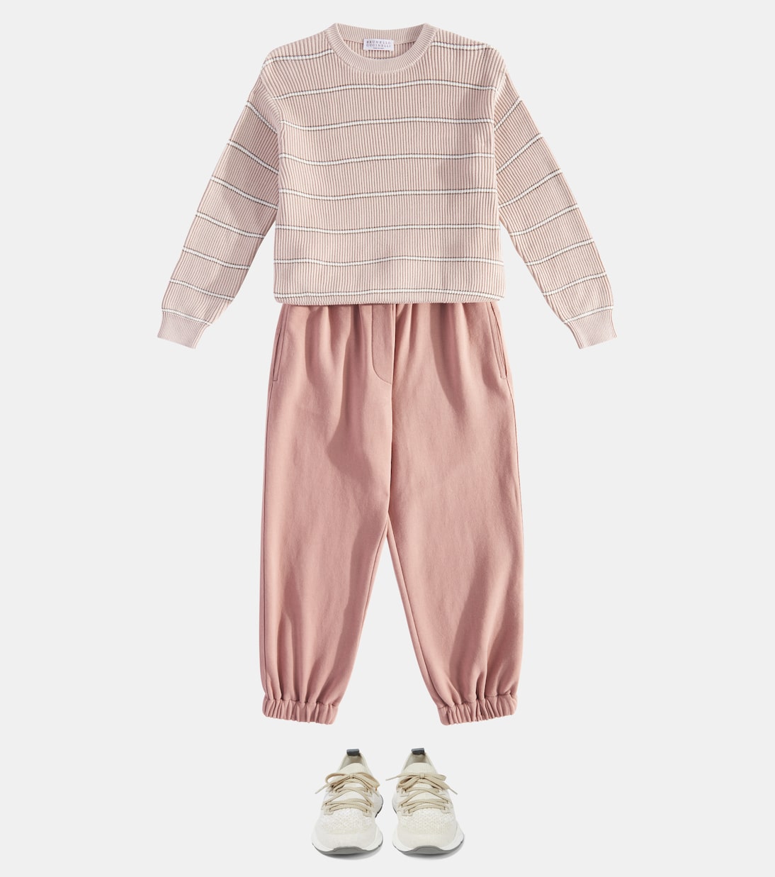 Pantalones deportivos de algodón | Brunello Cucinelli Kids