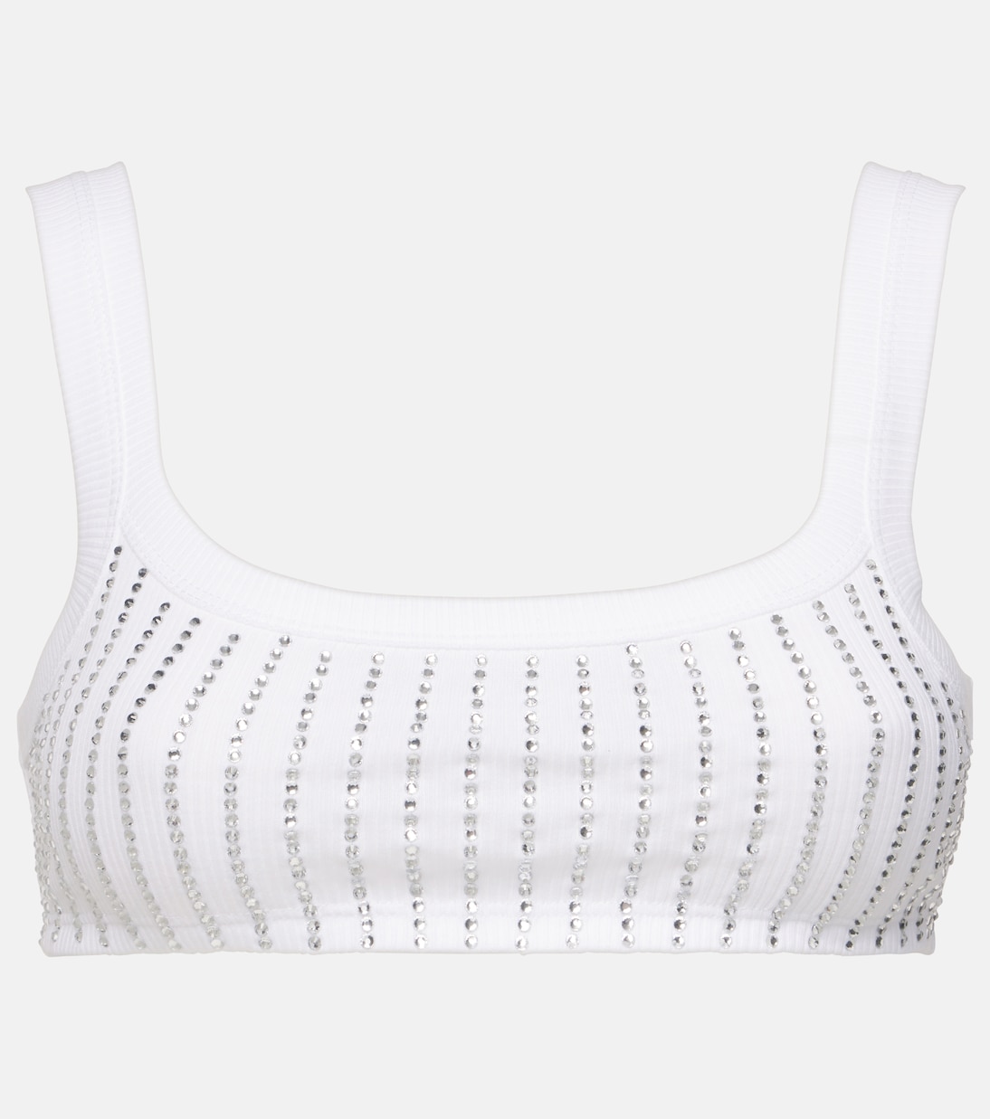 Appliqué cotton bra top | The Attico