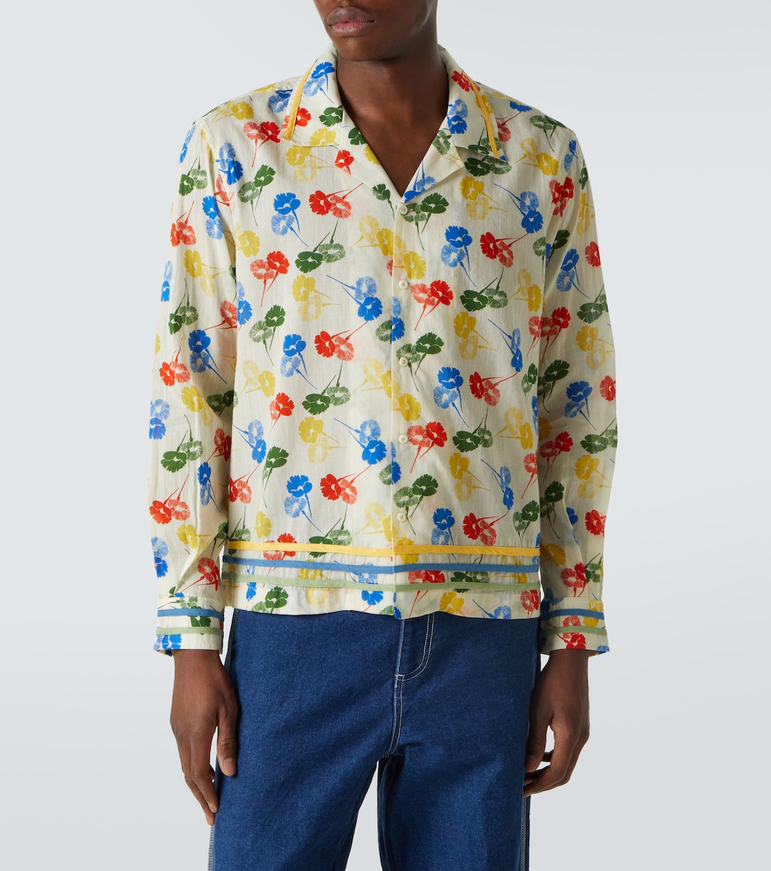 Camicia in cotone con stampa | Bode