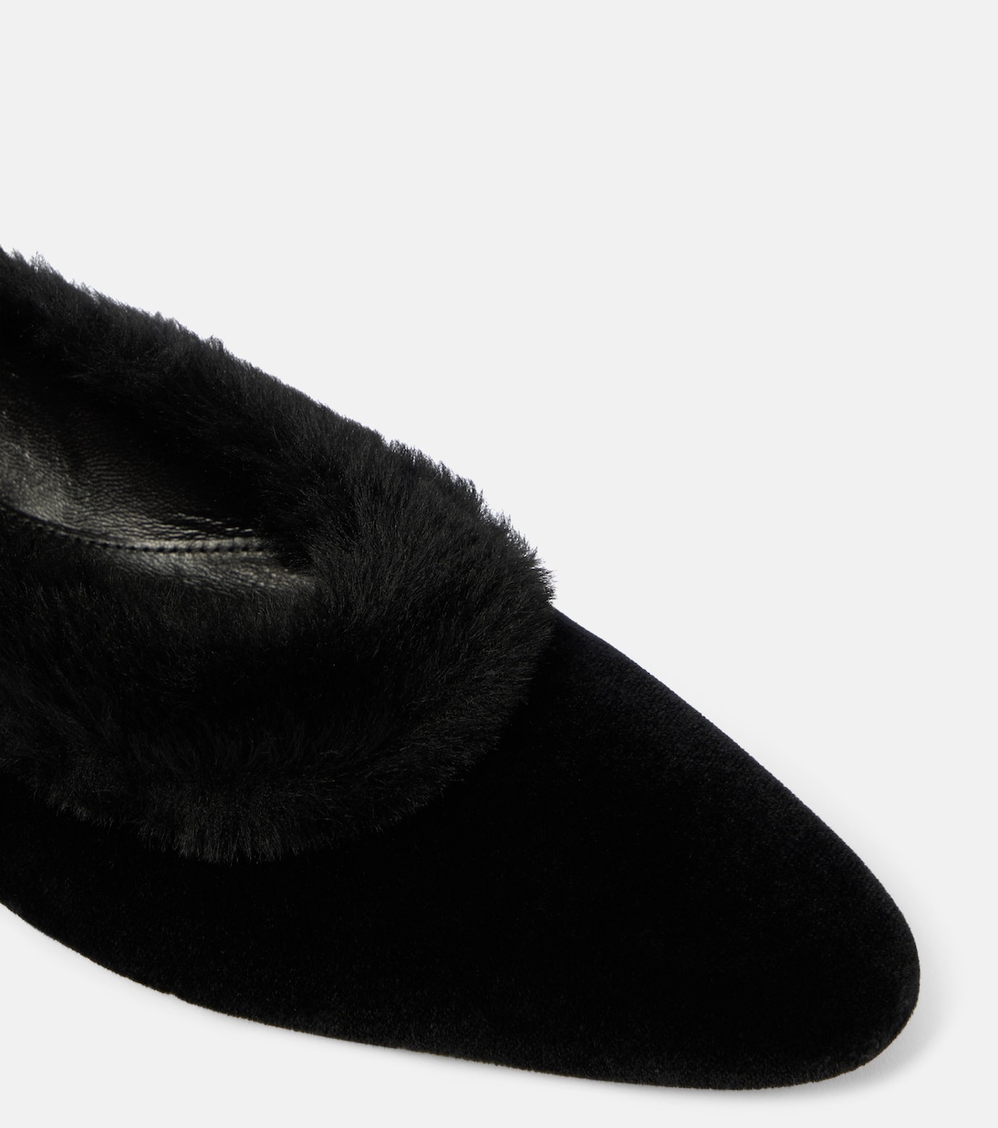 Ballerine in velluto con shearling | Toteme